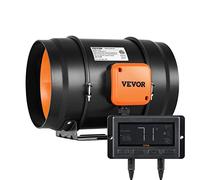 VEVOR Ventilador Extractor de Conducto de 8" Extractor en Línea con Ventilador en Silencio 68 W Motor de Cobre Ventilador de Extracción Velocidad Variable 3000 RPM para Salas de Estar Cocinas Sótanos