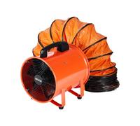 VEVOR Ventilador Extractor Industrial 221 W Extractor de Aire Conducto 254 mm Manguera de Extracción 10 m Volumen de Aire de 2922 m3/h Extractor de Aire 2 Engranajes para Extracción de Polvo y Humo