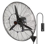 VEVOR Ventilador Nebulizador de Montaje en Pared, 74,9 cm, 3 Velocidades de Alta Velocidad Máx. 9500 CFM, Ventilador de Pared Industrial Oscilante a Prueba de Agua, Comercial o Residencial, Negro
