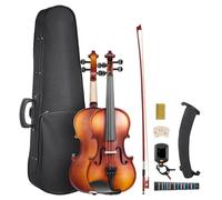 VEVOR Violín tamaño 3/4 para adultos, juego de violín para estudiantes principiantes con estuche duro, colofonia, arco, reposamanos, puente, afinador y cuerdas adicionales, instrumentos musicales