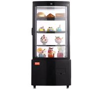 VEVOR Vitrina Refrigerada Comercial 85 L Vitrina de Pastelería de 3 Niveles Refrigerador con Iluminación LED Enfriamiento TURBO Enfriamiento por Aire Sin Escarcha, para Pasteles de Panadería