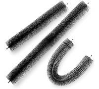 VEVOR VV-GB-515 Cerdas de 15 pies de longitud de 4.33 pulgadas de diámetro, apto para cepillo de alambre de acero galvanizado, sin herramientas, protector de hojas de canalón para mantener fuera los