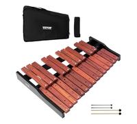 VEVOR Xilófono Glockenspiel 25 Notas, Instrumento de Percusión Profesional de Madera, con 4 Mazos y Bolsa de Transporte, para Aprender Música, Practicar e Interpretar Canciones Pop, Amplio Rango