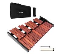 VEVOR Xilófono Glockenspiel 25 Notas, Instrumento de Percusión Profesional de Madera, con 4 Mazos y Bolsa de Transporte, para Aprender Música, Practicar e Interpretar Canciones Pop, Amplio Rango