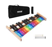 VEVOR Xilófono Glockenspiel de 27 Notas, Instrumento de Percusión Profesional con Teclas Metálicas de Colores, Incluye 4 Mazos y Bolsa de Transporte, para Principiantes, Rango de Sol 2 a La 5