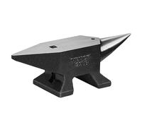 VEVOR Yunque de Cuerno único, Yunque de Acero Fundido de 22 Libras, Herrero de Yunque de Cuerno Redondo Resistente de Alta dureza, encimera Grande y Base Estable, con Agujero Redondo y Cuadrado,