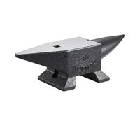 VEVOR Yunque de herrero de acero duro 10 kg metal dureza 55 HRC con forjas 2 cuernos tratamiento superficial gran mostrador perfecto para herreros metales, remache aplanado, negro