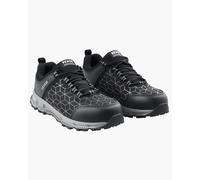 VEVOR Zapatos con Punta de Acero para Hombre, Talla EE. UU. 11, con Amortiguación para Hombre, Indestructibles, Ligeras, Transpirables, para la Industria de la Construcción, Negro, 325 x 320 x 130 mm