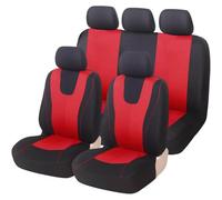 VewZJJ Coche Juegos Cubreasientos para Peugeot 406 407 408 607,Cómodo Transpirable Fundas Asientos Completo,Impermeables Antideslizantes Delanteros Traseros Seat Cover,Red