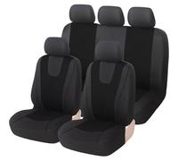 VewZJJ Coche Juegos Cubreasientos para Peugeot 406 407 408 607,Cómodo Transpirable Fundas Asientos Completo,Impermeables Antideslizantes Delanteros Traseros Seat Cover,Black