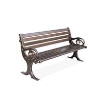 VEXDOSLE Banco de jardín para Exterior Banco de Parque de Metal, Banco de jardín Informal, sillón Moderno al Aire Libre for jardín, Patio, Patio Trasero Bancos de Parque para Exterior