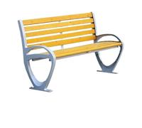 VEXDOSLE Banco de jardín para Exterior Silla De Parque, Banco For Exteriores, Silla De Madera De Plástico, Respaldo Doble, Banco For Ocio Al Aire Libre Bancos de Parque para Exterior(A)