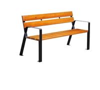 VEXDOSLE Banco de jardín para Exterior Silla De Parque Silla con Respaldo Banco Exterior De Aluminio Fundido Doble Cuadrado Exterior Comunidad Bancos de Parque para Exterior(A)