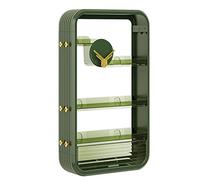 VEXDOSLE Caja de almacenamiento de cosméticos para interiores, caja de almacenamiento de cosméticos para cocina, sin perforaciones, estante montado en la pared, gran capacidad, para el cuidado de la