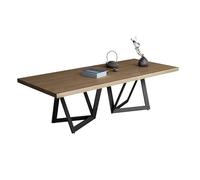 VEXDOSLE Escritorios para Computadora Mesa de Centro té Madera Maciza negociación Oficina Escritorio Individual recepción Moderna y Sencilla Mesa de Centro