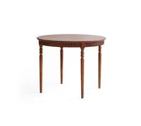 VEXDOSLE Mesa de Centro Solid Wood Retro Round Restaurant Dining Table, Cafe Dessert Shop Bar, Home Sitting Living Room Kitchen Furniture