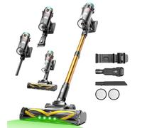 Vexilar Aspiradora sin Cable V14Pro 60kPa/60Min, Autoportante,Multiusos Accesorios,Depósito de 1L,Batería Extraíble,Fácil Maneja,Ligero,Aspiradora Escoba para Suelos/Alfombras/Pelos/Coche