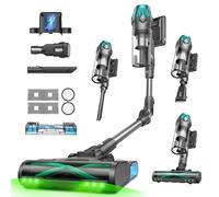 Vexilar Aspiradora sin Cable V15Max 65KPa, Aspiradora Inalámbrica Antienredos, 60 Minutos Autonomía, con Fregado, Depósito de 1,5L, Hermoso Diseño, Aspirador Escoba para Suelos/Alfombras/Coche/Pelos