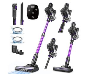 Vexilar Aspiradora sin Cable V8PRO 35KPa,Aspiradora 3-en-1 Autonomía 40 Mins, Escoba Aspiradora sin Cable Potente Succión,Aspirador Vertical para Pelo de Mascotas/Alfombra/Suelo/Coche