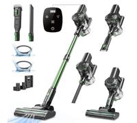 Vexilar Aspiradora sin Cable V9PRO 40KPa Potente Succión,Aspiradora 6-en-1, Autonomía 50 Mins,Aspirador Vertical para Pelo de Mascotas,Alfombra,Coche y Suelo