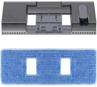 Vexilar Depósito de Agua de 260 ml y 3 mopas lavables aptas para fregar, compatibles con aspiradora sin Cable V12