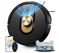 Vexilar Robot Aspirador con función de Limpieza, 8000 Pa y 180 min de Tiempo de Funcionamiento, Robot Aspirador con navegación láser LiDAR y Zonas sin IR, Control App/Alexa/iWatch, Ideal para