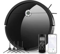 Vexilar Robot Aspirador W6, Potente Succi¨®n 2800Pa,Detecci¨®n Inteligente, M¨²ltiples M¨¦Todos de Control y Modos de Limpieza,140 Min de Autonom¨ªa,Limpieza F¨¢cilmente Suelos,Alfombras,Pelos