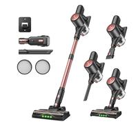 Vexilar V10Pro Aspiradora sin Cable 45KPa Potente,Aspiradora Fácil Limpieza,Autonomía 45 Min,Batería Extraíble,Accesorios Multiusos,Aspirador Escoba Ligero para Suelos/Alfombras/Coche/Pelo de Mascotas