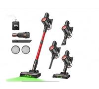 Vexilar V10Pro Aspiradora sin Cable Potente Succión 45KPa, Autonomía 45 Min Aspiradora Inalámbrica, Batería Extraíble, Aspirador Vertical para Suelos/Alfombras/Pelo de Mascotas/Coche