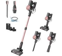 Vexilar V8Plus Aspiradora sin Cable 45KPa,Escoba Aspiradora sin Cable Potente Succión,3-en-1 Aspiradora Autonomía 50 Mins,Aspirador Vertical para Pelo de Mascotas/Alfombra/Suelo/Coche