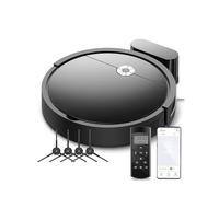 Vexilar W6 Robot Aspirador, 2800Pa Potente Succión, Detección Inteligente,Múltiples Métodos de Control y Modos de Limpieza, 140 Min de Autonomía, Elimina Fácilmente Suciedad/Polvo/Pelos de Mascotas