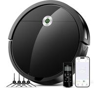 Vexilar W6 Robot Aspirador, Potente Succión 2800Pa, Detección Inteligente,Múltiples Métodos de Control y Modos de Limpieza, 140 Min de Autonomía, Elimina Fácilmente Suciedad/Polvo/Pelos de Mascotas