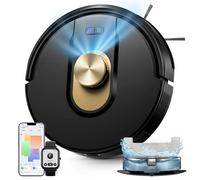 Vexilar W9 Robot Aspirador y Fregasuelos 8000Pa, Robot Aspirador con Navegación Láser, 5 Mapa Inteligente, Larga Autonomía, Adecuado para Suelo, Alfombras de Pelo Corto, Pelo de Mascotas