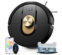 Vexilar W9 Robot Aspirador y Fregasuelos,Potente Succión de 5000Pa, Robot Aspirador con Navegación Láser, Mapa Inteligente Multicapa, Larga Autonomía, Adecuado para Suelo, Alfombras, Pelo de Mascotas