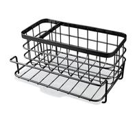 Vexillic Organizador de Fregadero Cocina, Soporte para Esponjas Inoxidable Soporte de Esponja con Bandeja Ayuda Práctica para Organizar la Cocina (Conjunto de Dos Piezas)