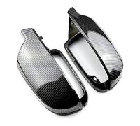 Vexilon 2Pcs Rearview Mirror Shells Cover Protection Cap Car Styling Shell Side Covers A3 A4 A5 B8.5 Tapa de la cubierta del espejo retrovisor del coch(Bright black)