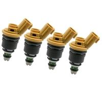 Vexilon 4 boquillas de inyector de gasolina de 550 cc y 555 cc, for NISSAN, Silvia, SR20DET S13 S14 S15 Jecs Reemplazo del inyector de combustible