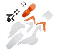 Vexilon CRF110 Kits de carrocería carenado plástico Pit Dirt Motor Trail Bike guardabarros for SKY-125cc niños, for MINI Kit de carrocería de carenado de motocicleta(Orange and White)