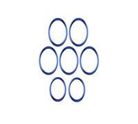 Vexilon Cubierta embellecedora de anillo de ventilación de aire de CA for asiento trasero de tablero Central de coche for Clase A W177 GLB GLA CLA B 2020-2023 Moldura de ventilación(Blue,2019-2023 A c