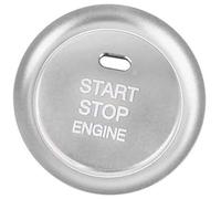 Vexilón Decoración del coche, para 3 Axela Cx-3 Cx-4 Cx-5 Interruptor de botón parada arranque motor Reemplazar la cubierta Embellecedor Marco Ajuste del interruptor de encendido(Silver)