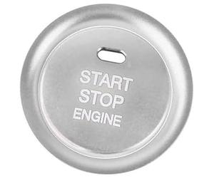 Vexilón Decoración del coche, para 3 Axela Cx-3 Cx-4 Cx-5 Interruptor de botón parada arranque motor Reemplazar la cubierta Embellecedor Marco Ajuste del interruptor de encendido(Silver)