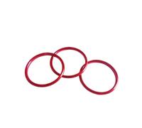 Vexilon Embellecedor de anillo de salida de ventilación de CA for aire acondicionado de coche, for Mazda MX-5 MX5, for mazda 2 CX-3 CX3 RF ND accesorios de coche Moldura de ventilación(Inner ring Red)