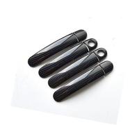 Vexilon , for VW, for Golf, 5 MK5, for Golf, V Rabbit 1K 2004-2009 Cubierta cromada de manija de Puerta de Coche de Fibra de Carbono Cubierta para manija de Puerta de Coche(Black Model 2)