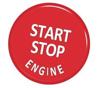 Vexilón Interruptores de botón coche, interruptor parada arranque del motor, cubierta reemplazo, para chasis para Bmw E, para X1, para X3, para X5, para X6 Ajuste del interruptor de encendido(Rot)