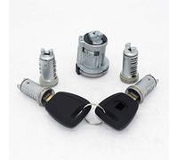 Vexilon Juego completo de 5 uds de cilindro de barril de cerradura de maletero de puerta de encendido con llaves de hoja SIP22, for Fiat, Doblo Cargo Punto Panda 2003-2016 Cerradura de puerta de coche