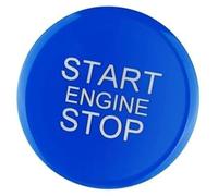 Vexilón Molduras interiores de coche, embellecedor cubierta botón pulsador parada arranque motor Abs, para Alfa para Romeo Giulia Stelvio 2017-2019 Ajuste del interruptor de encendido(Blue)