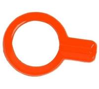 Vexilón Molduras interiores de coche, embellecedor cubierta decorativa para interruptor botón arranque y parada motor Abs, para Bronco 2021 2022 2023 Ajuste del interruptor de encendido(BLACK Orange)