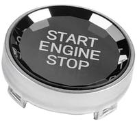 Vexilón Molduras interiores del coche Accesorios botón de parada arranque motor, para Bmw, para X1, para X5 E70, para X6 E71 Z4 E89 1 3, para 5 Ajuste del interruptor de encendido(Silver)