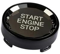 Vexilón Molduras interiores del coche Accesorios botón de parada arranque motor, para Bmw, para X1, para X5 E70, para X6 E71 Z4 E89 1 3, para 5 Ajuste del interruptor de encendido(Schwarz)