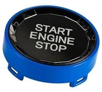 Vexilón Molduras interiores del coche Accesorios botón de parada arranque motor, para Bmw, para X1, para X5 E70, para X6 E71 Z4 E89 1 3, para 5 Ajuste del interruptor de encendido(Blue)